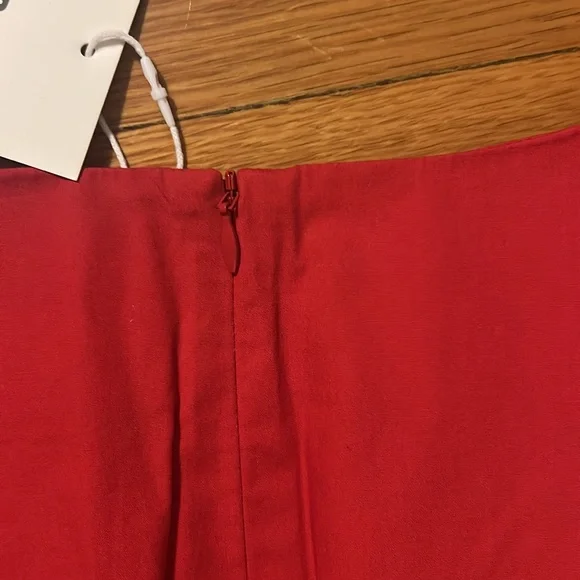 NWT Wray Vanessa dress poppy red medium basque waist - Picture 9 of 10